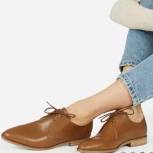 Everlane Modern Oxfords in Cognac - Sz 8